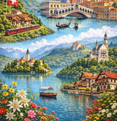 Elit İsviçre, İtalya, Slovenya, Avusturya, Almanya Turu THY ile 5 Gece Ekstra Turlar Dahil ( BSL-MUC )