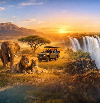 Dolu Dolu Güney Afrika & Botsvana & Victoria Şelaleleri Turu Rotası